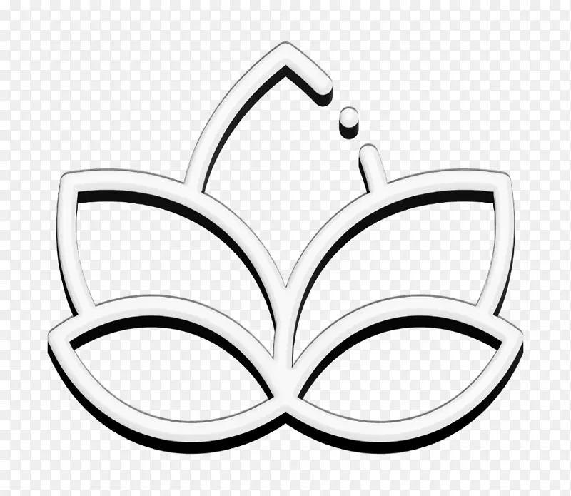 莲花图标 精神图标 瑜伽图标