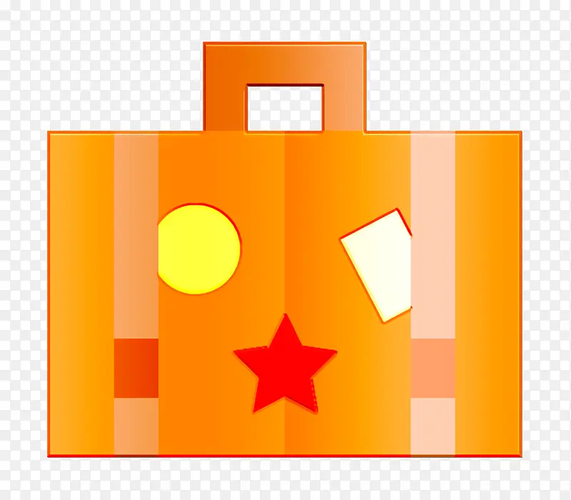 旅行图标 行李箱图标 徽标