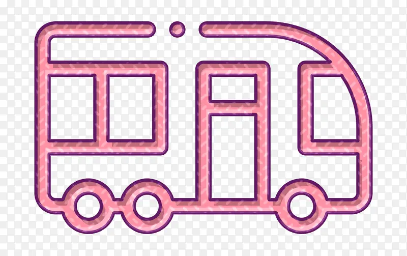 车辆和运输图标 公交车图标 徽标