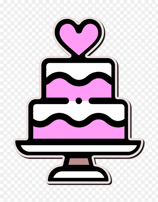 家庭图标 蛋糕图标 婚礼蛋糕图标