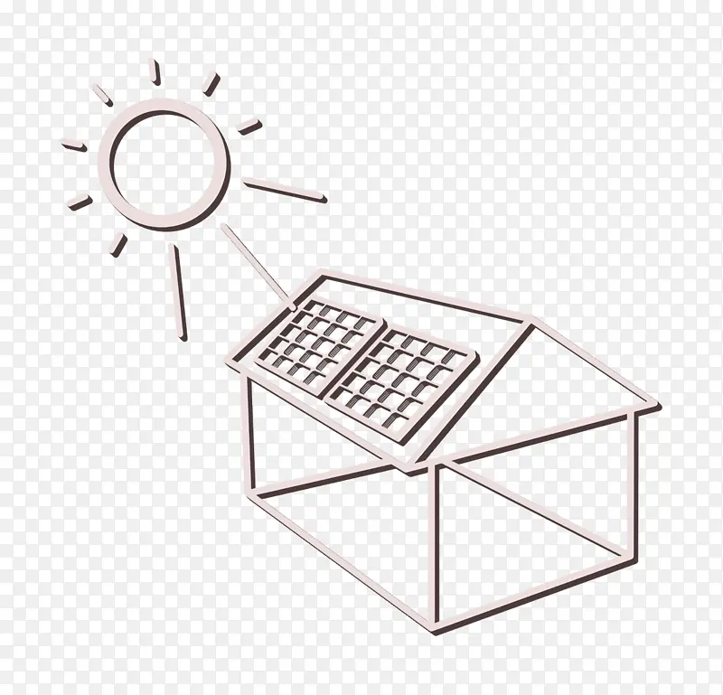 科技图标 太阳能图标 能源图标