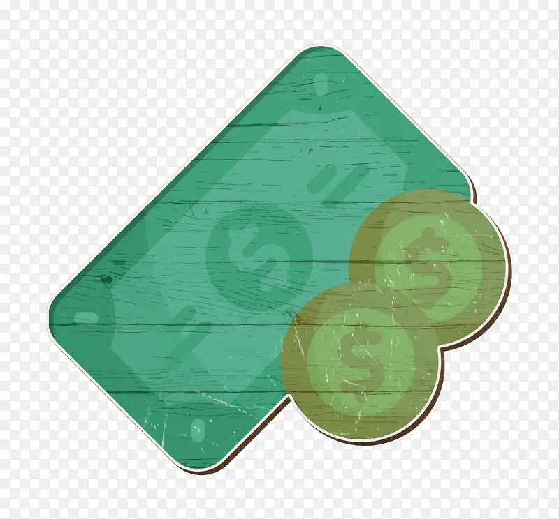 新闻图标 金钱图标 绿色