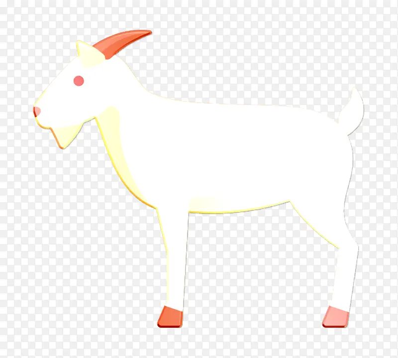 动物和自然图标 山羊 绵羊