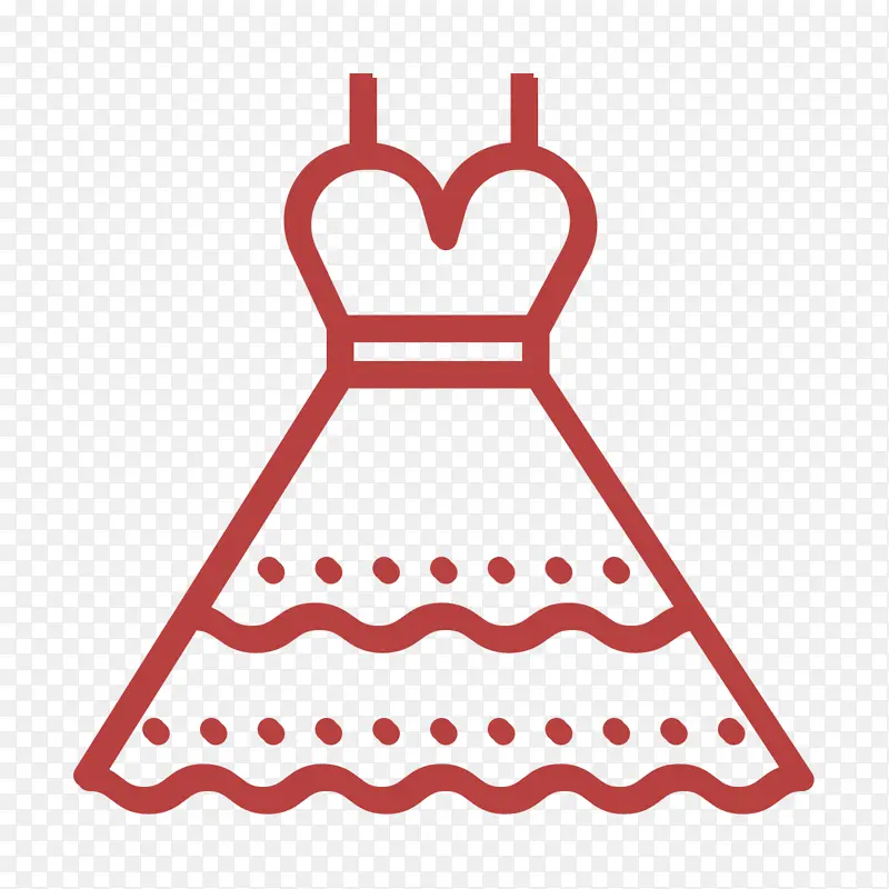 婚礼图标 新娘礼服图标 婚纱