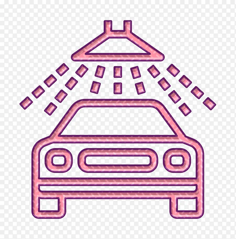 洗车图标 汽车图标 汽车服务图标