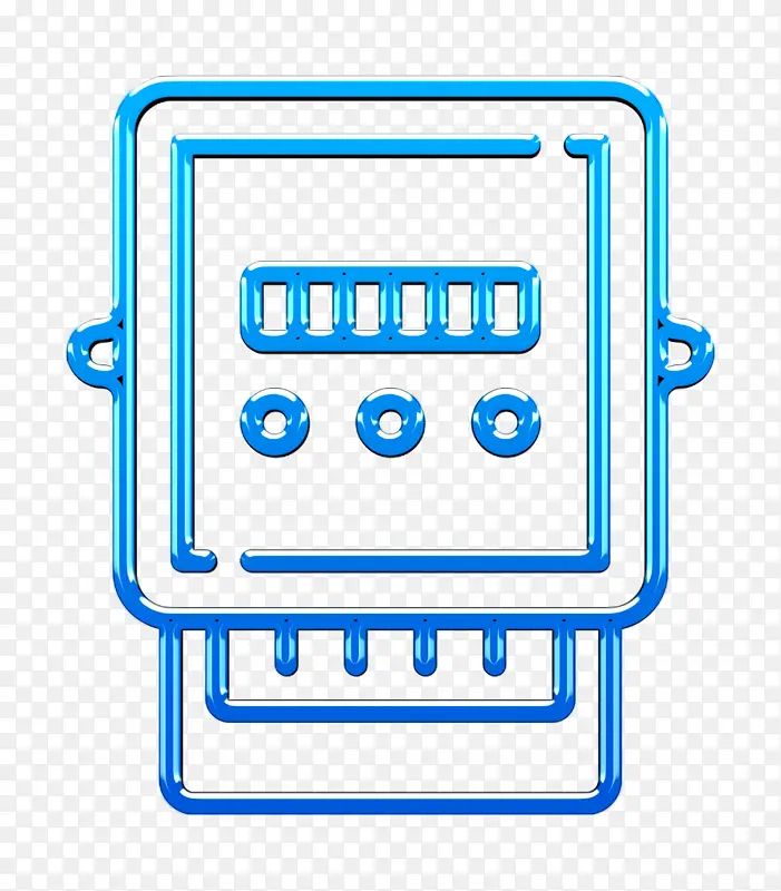 仪表图标 电工工具和元件图标 电表