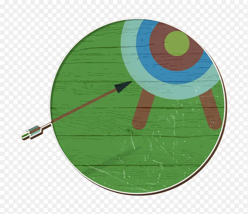 射箭图标 运动图标 彩色运动元素图标