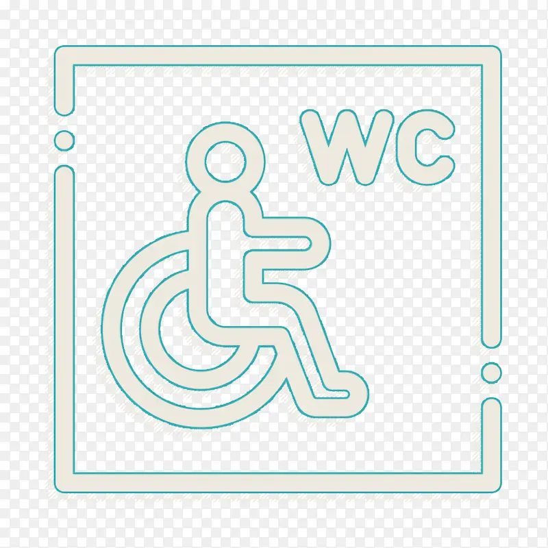 残疾人图标 徽标 标牌