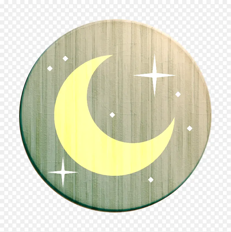 太空图标 半月图标 月亮图标