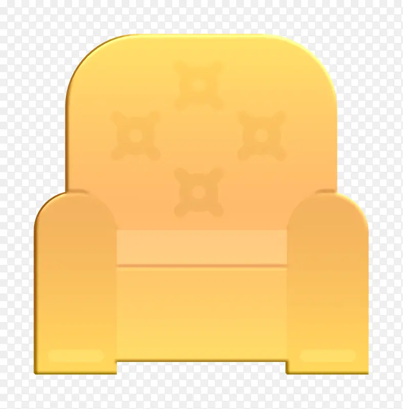 座椅图标 家庭编辑图标 扶手椅图标