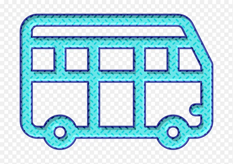 旅游应用程序图标 公交车图标 绿色