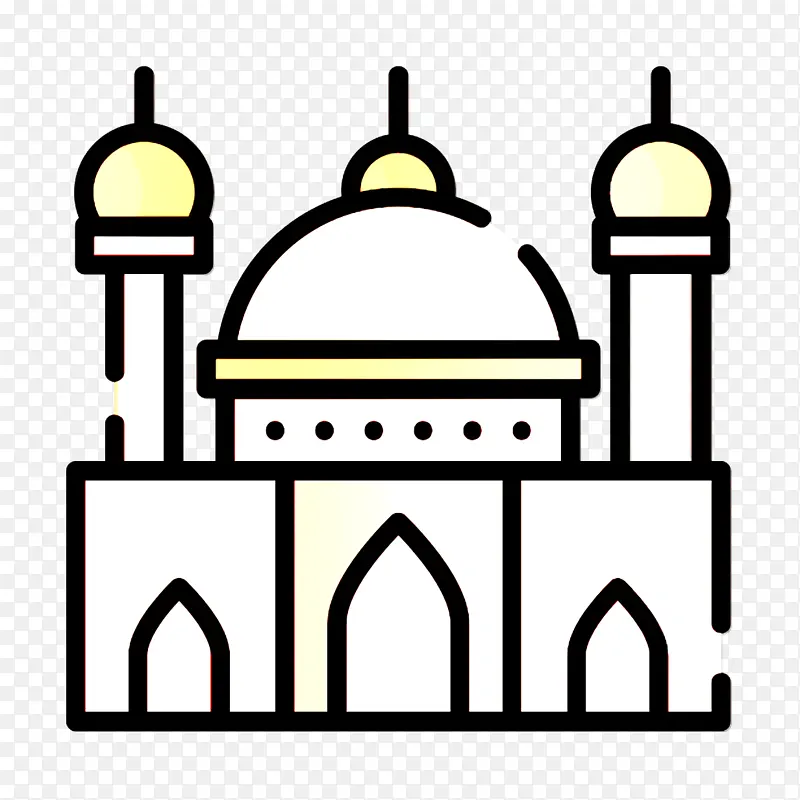 城市建筑图标 文化图标 清真寺图标