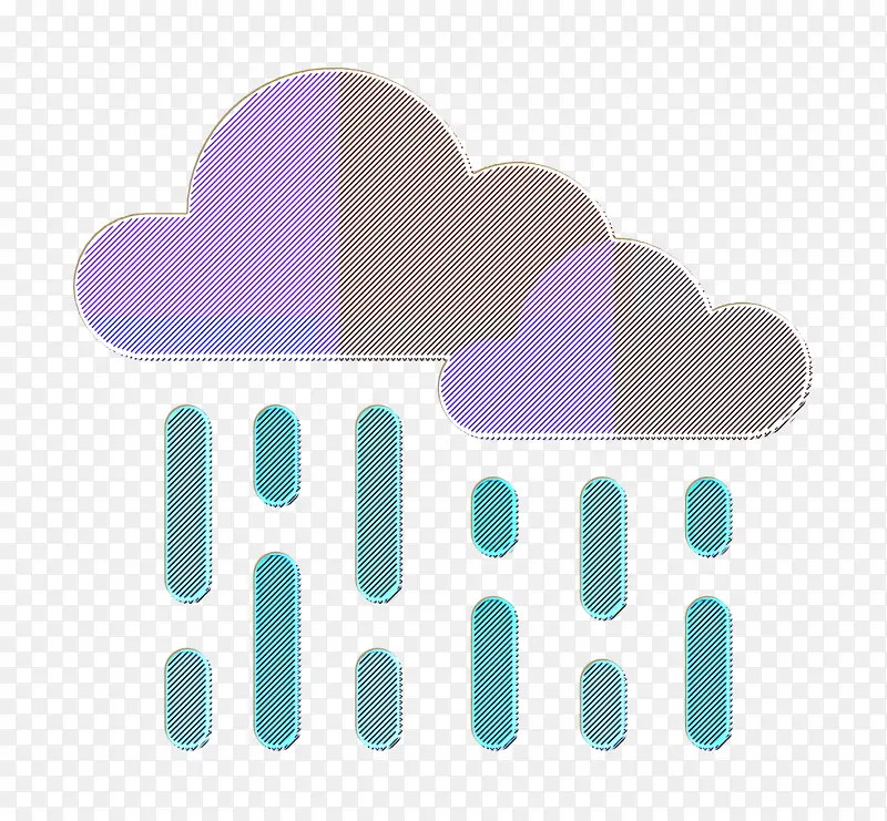 雨图标 天气图标 徽标