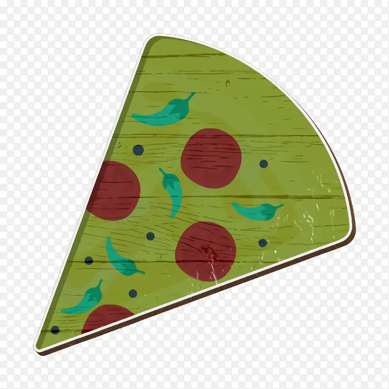 披萨图标 快餐图标 叶子
