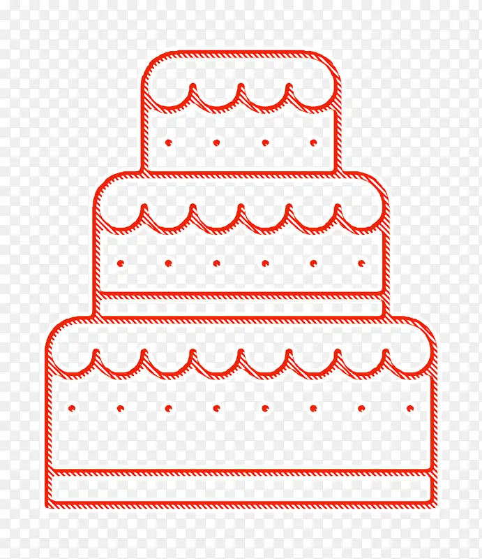 面包店图标 婚礼蛋糕图标 厨师图标