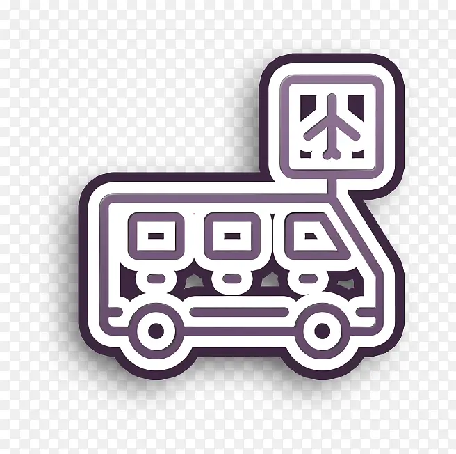 旅行图标 公交车图标 徽标