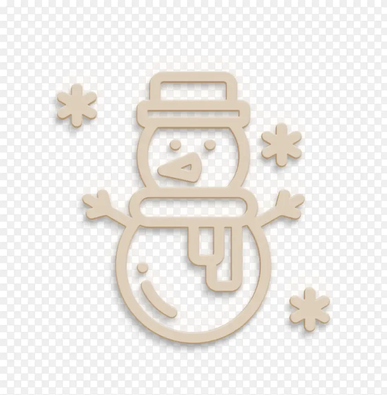 雪人图标 圣诞图标 心形礼品盒