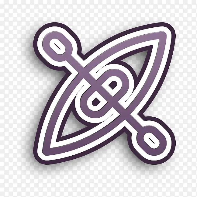 暑假图标 皮划艇图标 模板