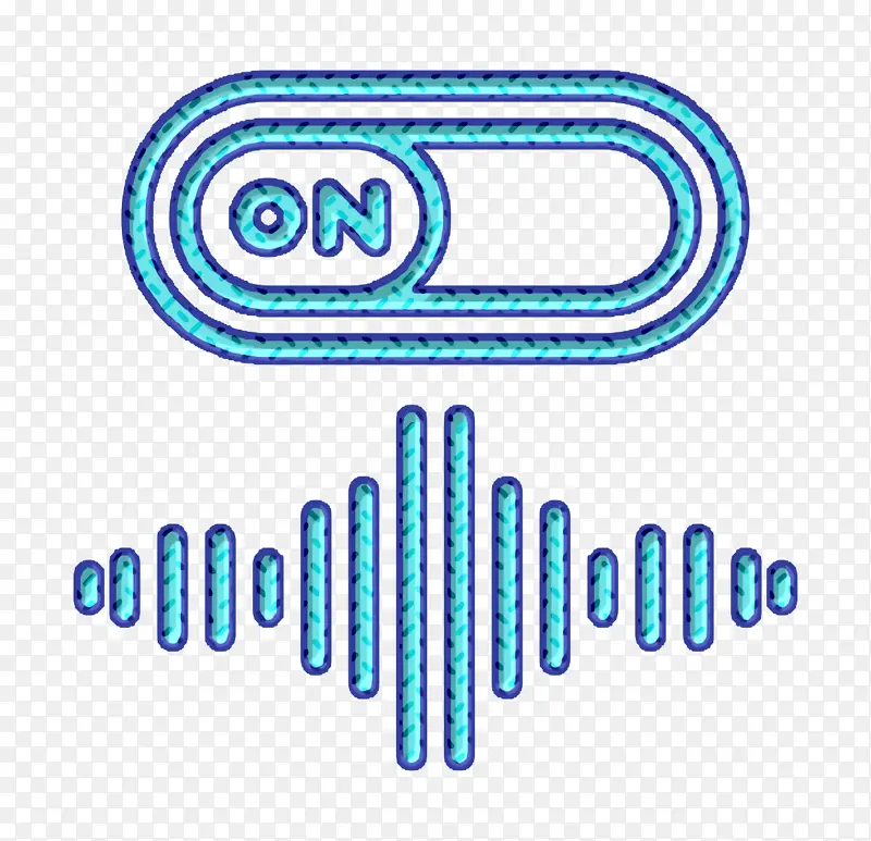收音机图标 徽标 线条