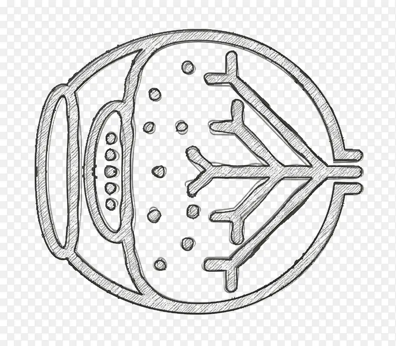 眼睛图标 医疗器械图标 线条艺术