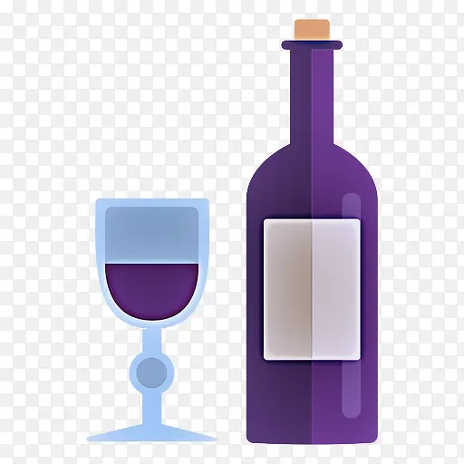 酒杯 玻璃瓶 葡萄酒