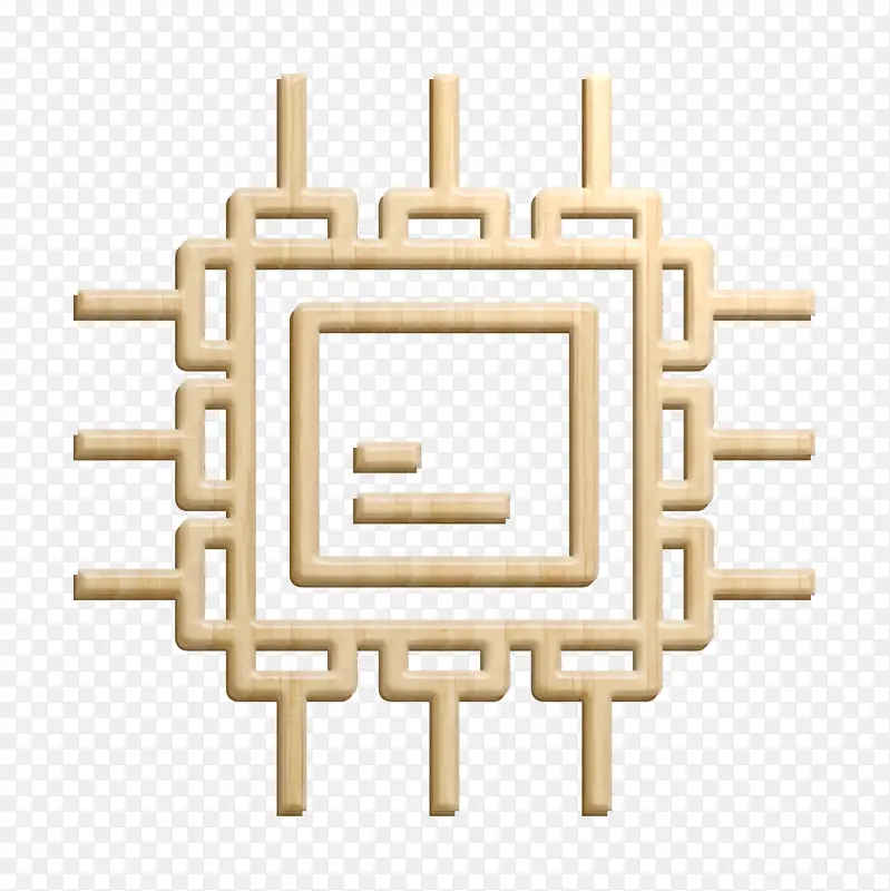 硬件图标 微处理器图标 计算机