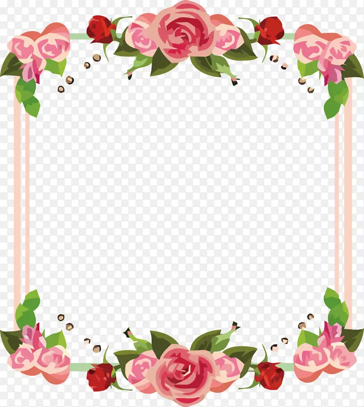 花卉设计 花卉 画框