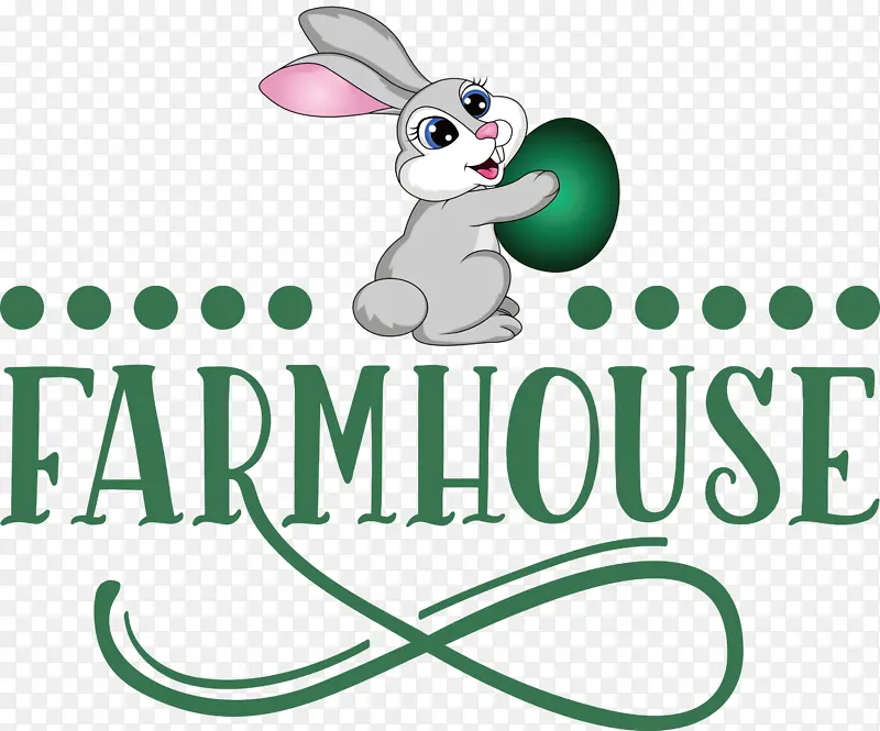农舍 复活节兔子 标志