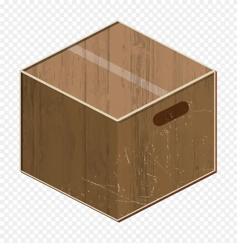 盒子图标 盒子包装图标 胶合板