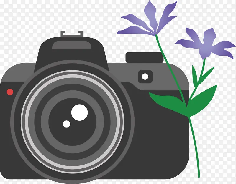 相机 花朵 相机镜头