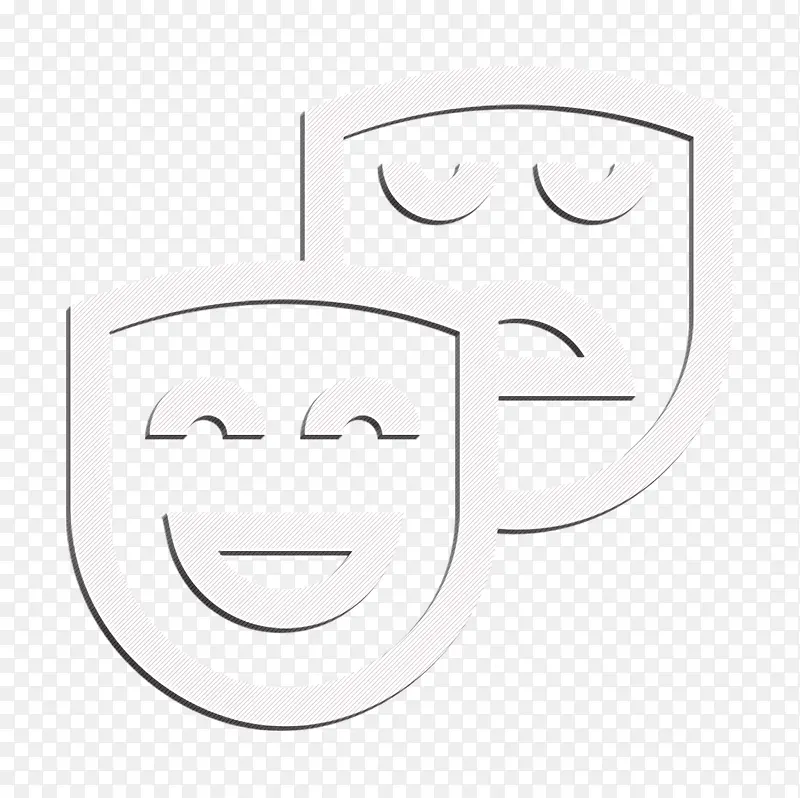 大学标志 面具标志 剧院标志