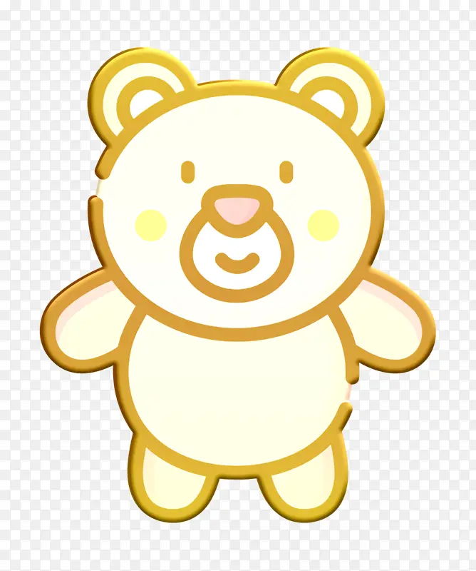 毛绒玩具图标 游乐园图标 熊图标