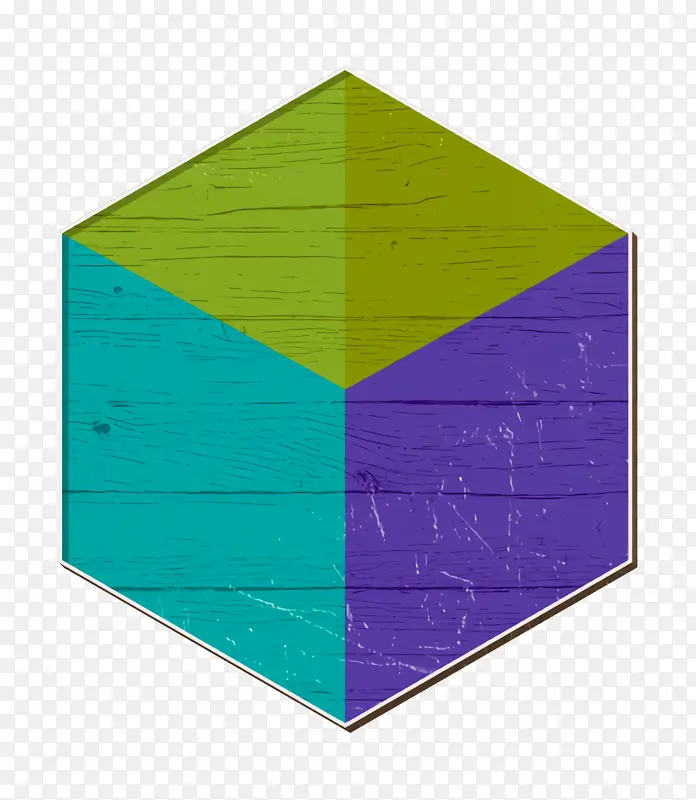 立方体图标 平面设计师图标 角度