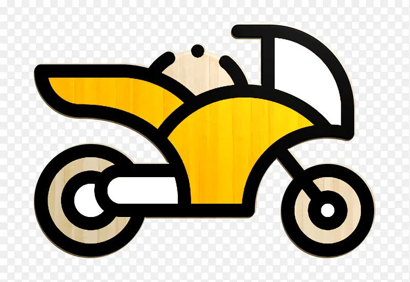 车辆和运输图标 运输图标 摩托车图标