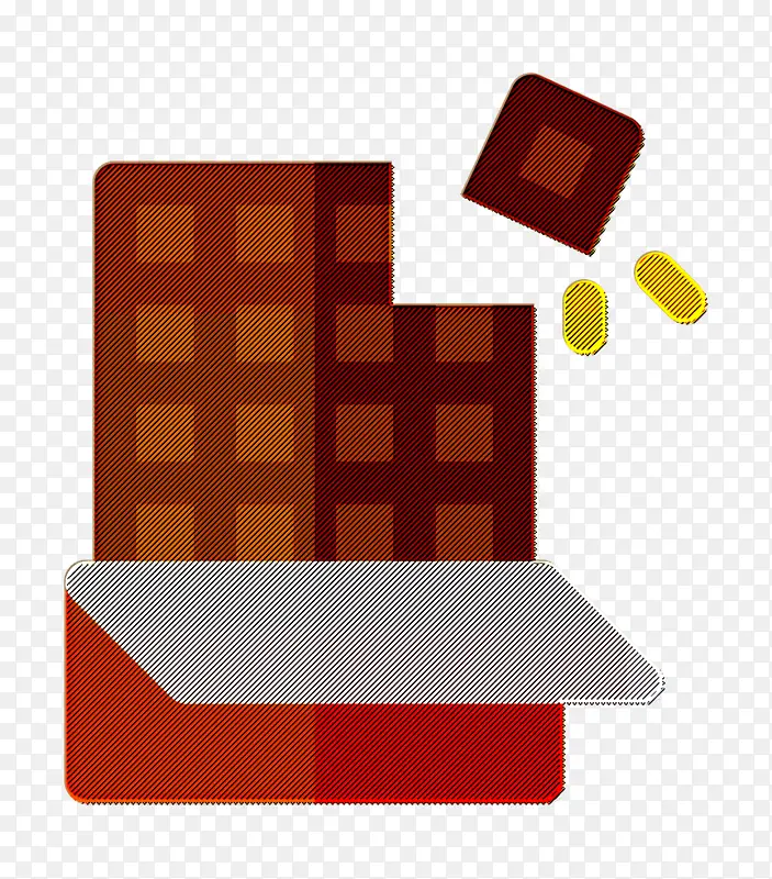 零食图标 巧克力图标 矩形