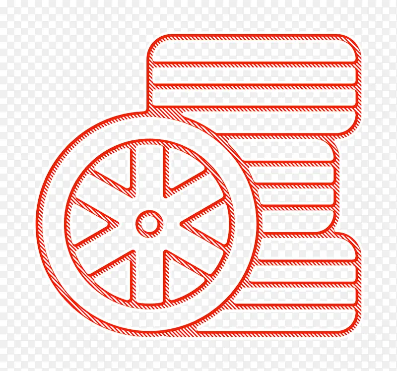 车轮图标 轮胎图标 汽车维修图标