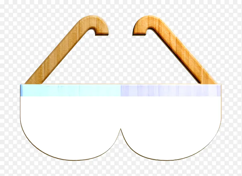 实验室元素图标 眼镜 符号