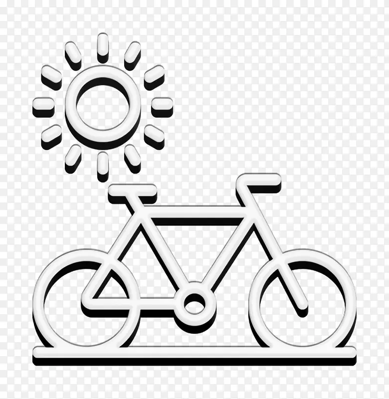 旅游图标 自行车图标 自行车