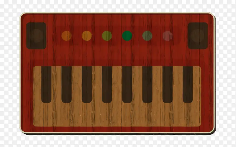 钢琴图标 合成器图标 幼儿园图标