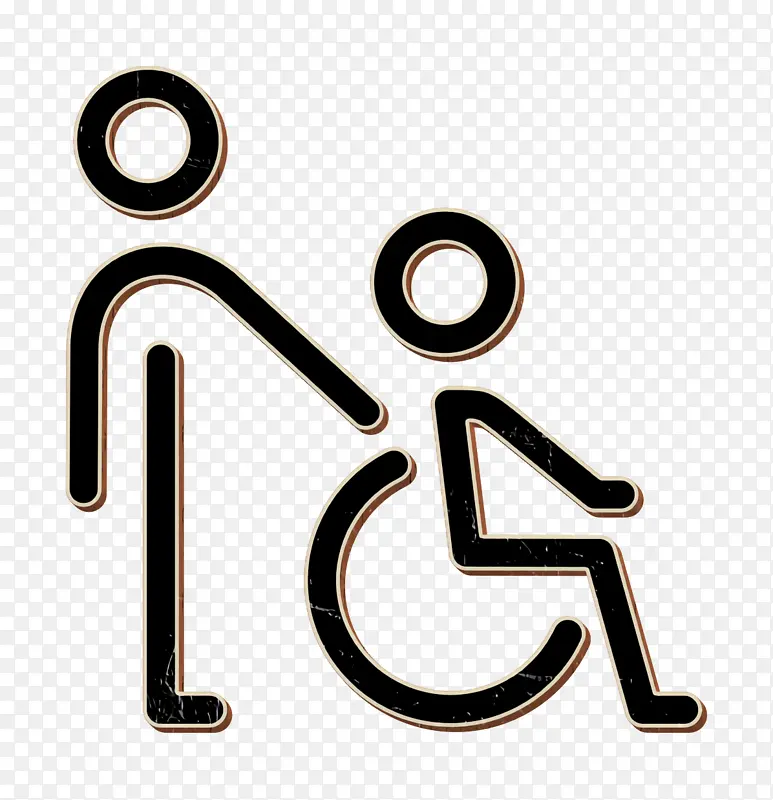 轮椅图标 标志