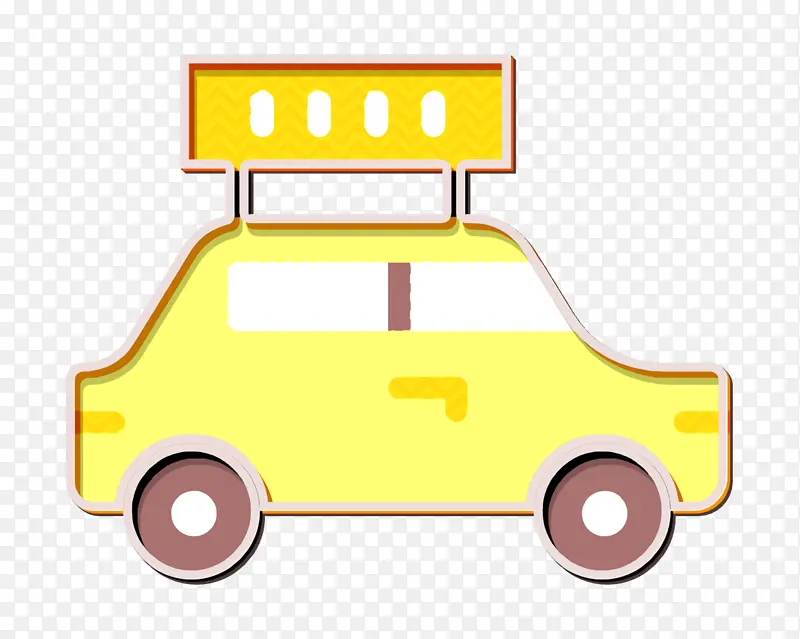出租车图标 交通图标 小型车