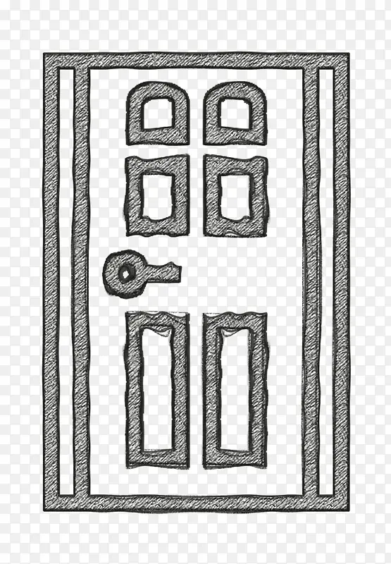 建筑图标 门图标 图纸