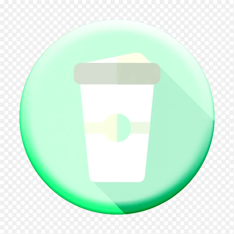 圆形颜色食物图标 咖啡图标 圆形