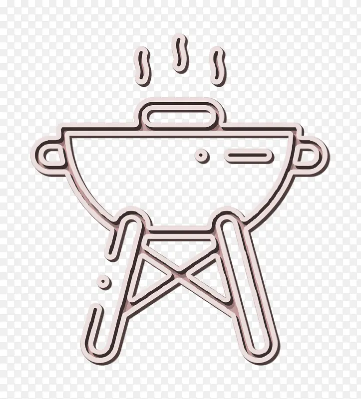 烧烤图标 野餐图标 符号