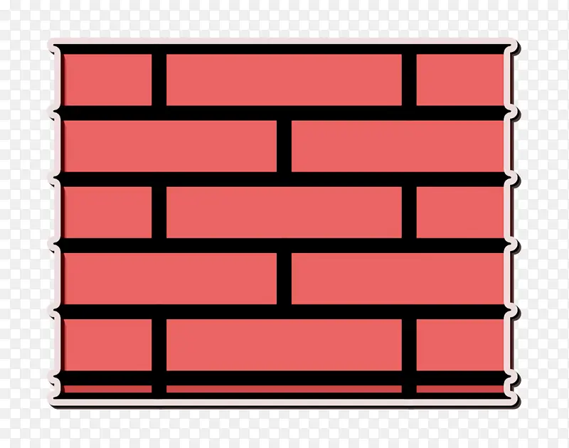 砖墙图标 墙图标 建筑者图标