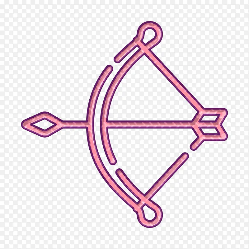 中世纪图标 弓形图标 符号