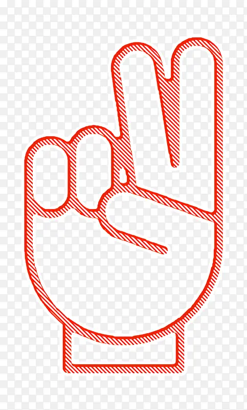 手势手线性图标 手势图标 人体