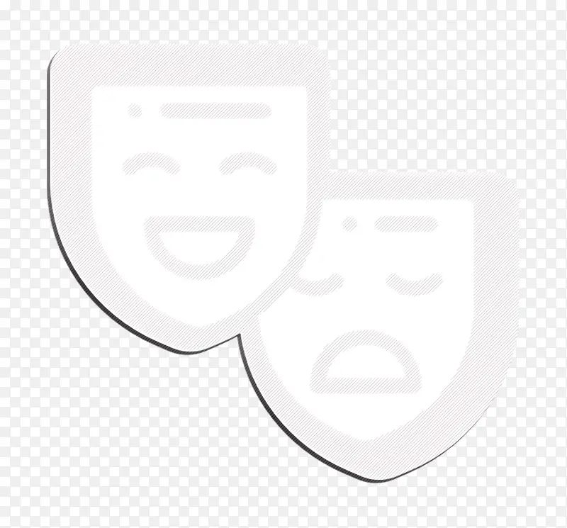 面具图标 艺术工作室图标 圆