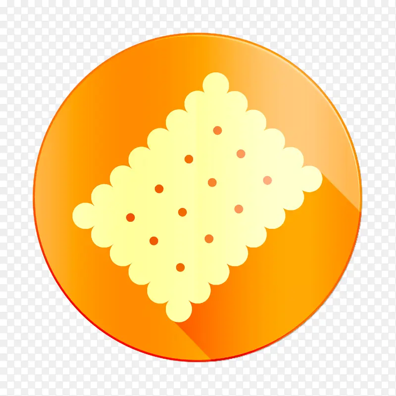 饼干图标 圆形颜色食物图标 圆形