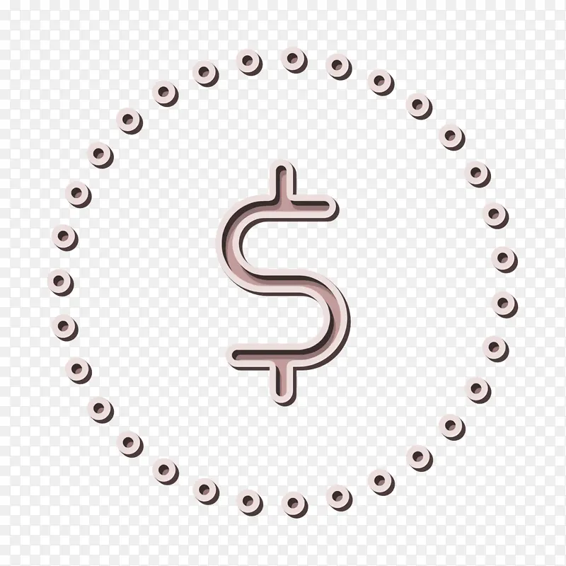 硬币图标 美元符号图标 商业图标